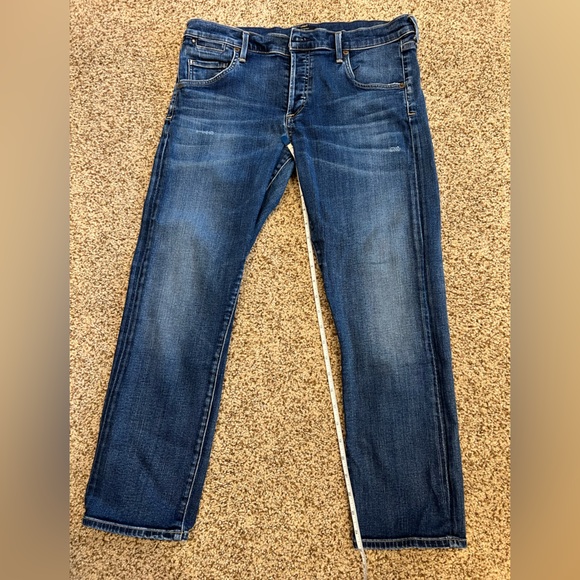 Citizens of Humanity Emerson Slim Boyfriend dark blue distressed jeans size 30 - Picture 8 of 15